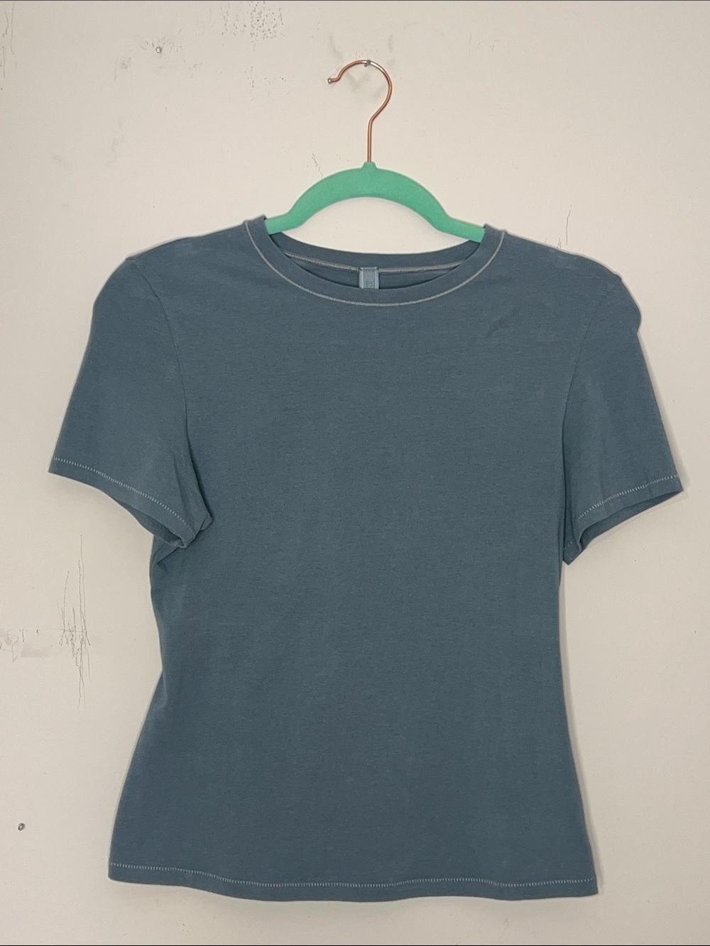 SKIMS Cotton Jersey Tee Slate Blue